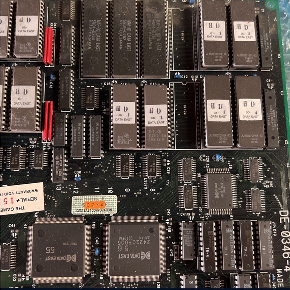 Mutant Fighter Data East Jamma Arcade Game PCB Motherboard C15B - Picture 8 of 11